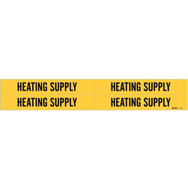 Pipe Marker, Heating Supply, 3/4to2-3/8 In