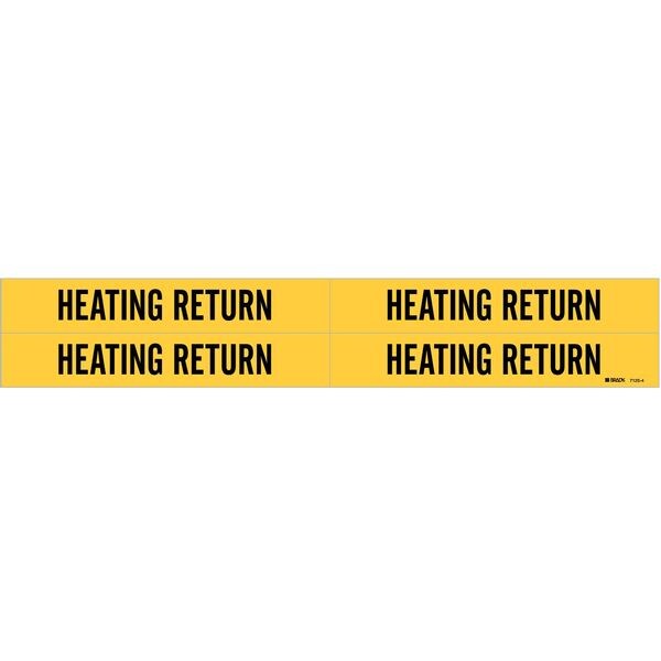 Pipe Marker, Heating Return, 3/4to2-3/8 In, 7125-4