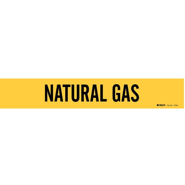 Pipe Markr, Natural Gas, Y, 2-1/2to7-7/8 In, 7196-1