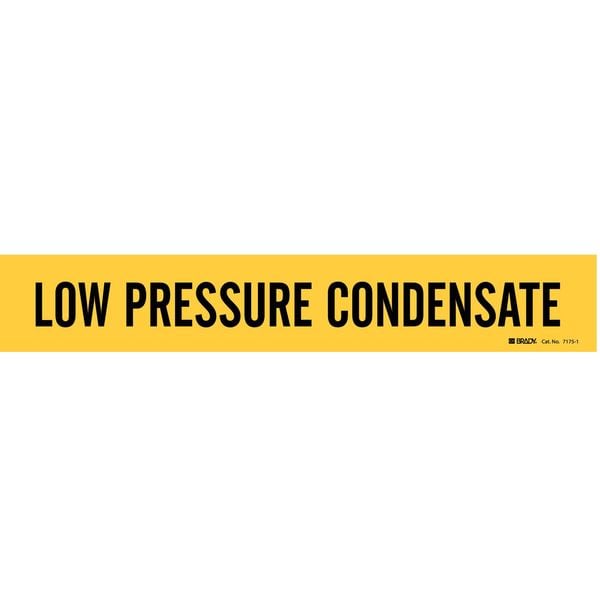 Pipe Marker, Low Pressure Condensate, Yel, 7175-1