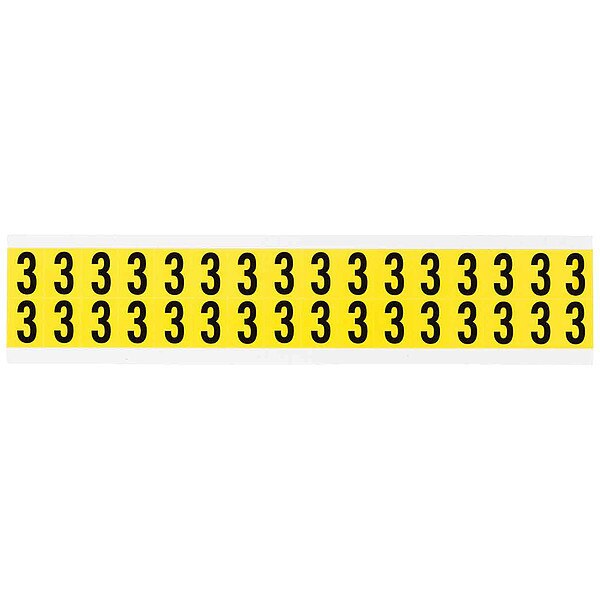 Carded Numbers and Letters, 3, PK32