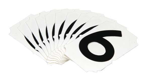 Carded Numbers and Letters, 6, PK10