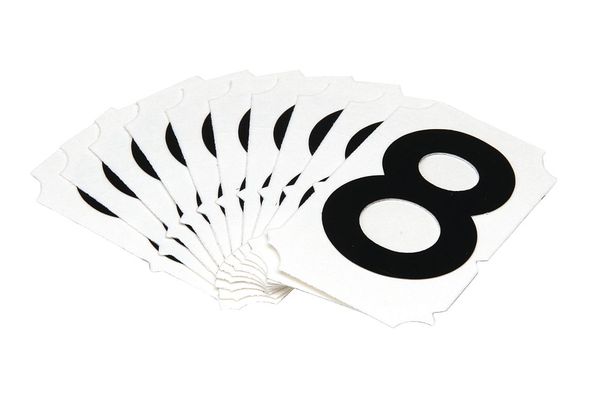 Carded Numbers and Letters, 8, PK10