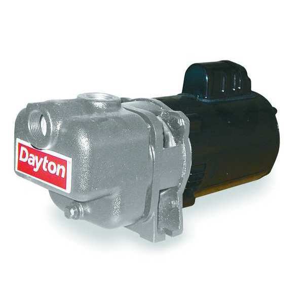 Self Priming Centrifugal Pump, 2 hp, 115/230V AC, 1 Phase, 72 ft Max Head