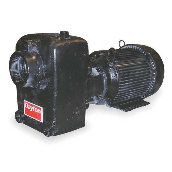 Self Priming Centrifugal Pump, 5 hp, 208 to 230/460V AC, 3 Phase, 88 ft Max Head