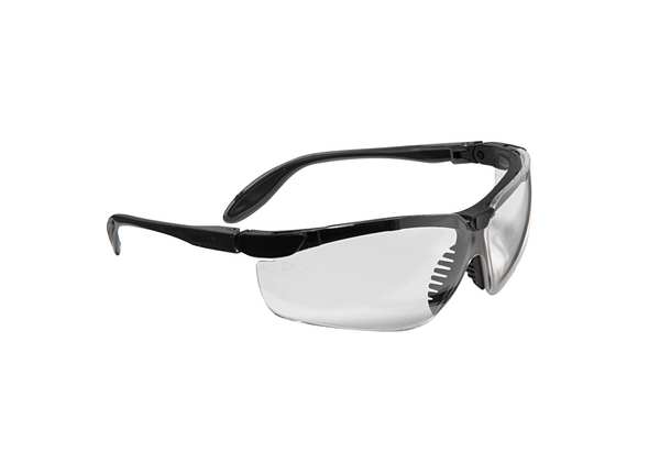 Safety Glasses, Wraparound Clear Polycarbonate Lens, Anti-Fog