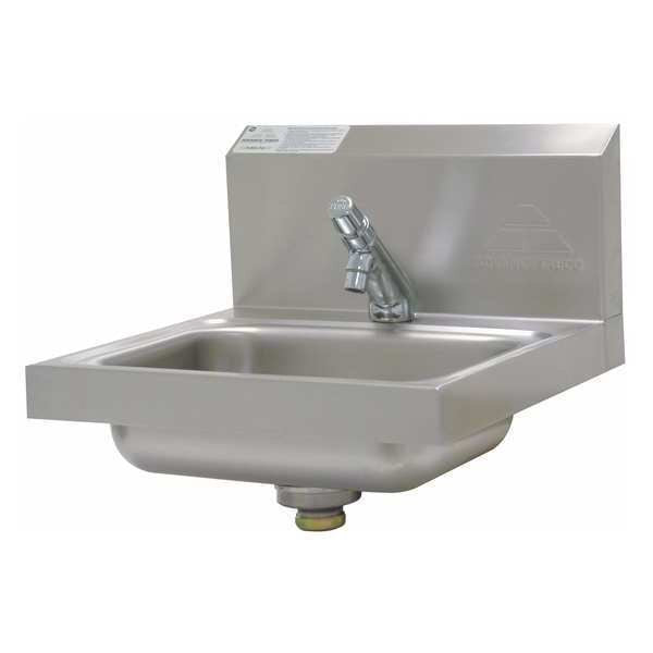 17 1/4 in W x 17 1/4 in L x 13 in H, Key Hole Wall Mount , Hand Sink