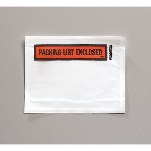 Packing List Envelope, 6-1/2 In, PK1000