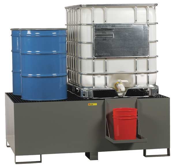 IBC Dispensing and Containment Unit, 400 gal Spill Capacity, 10,000 lb., Steel