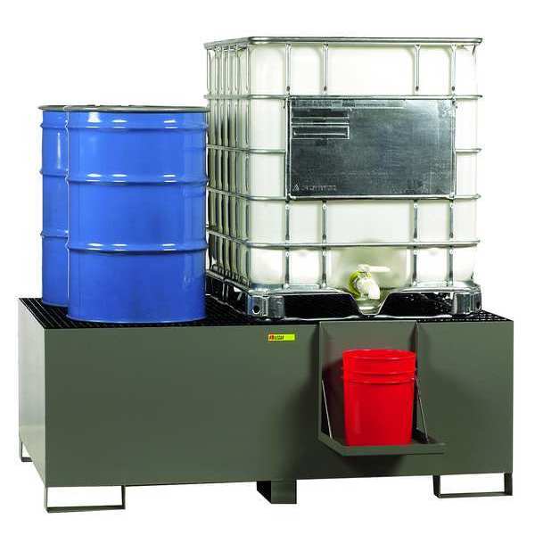 IBC Dispensing and Containment Unit, 400 gal Spill Capacity, 10,000 lb., Steel