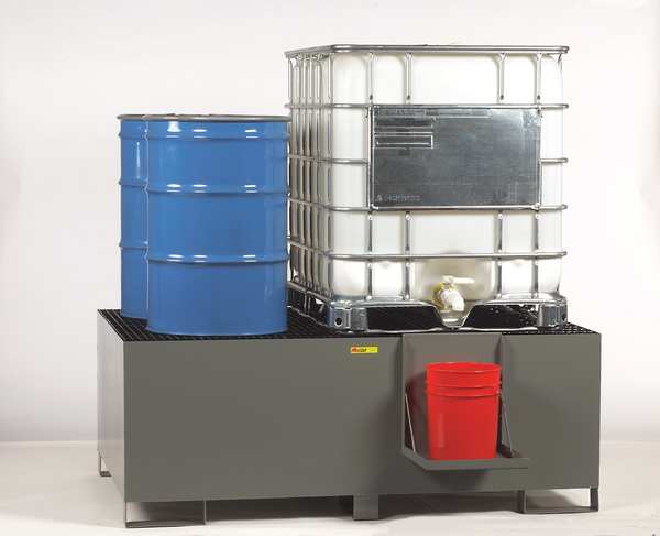 IBC Dispensing and Containment Unit, 400 gal Spill Capacity, 10,000 lb., Steel