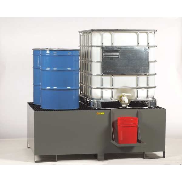 IBC Dispensing and Containment Unit, 400 gal Spill Capacity, 10,000 lb., Steel