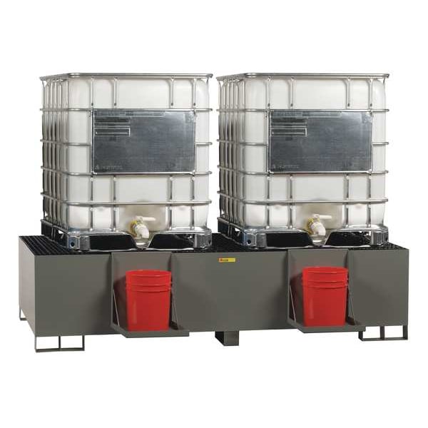 IBC Dispensing and Containment Unit, 400 gal Spill Capacity, 10,000 lb., Steel