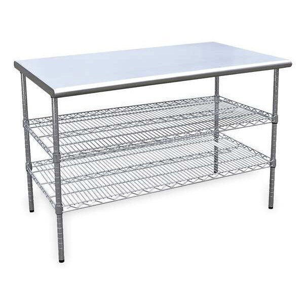 Fixed Work Table, SS, 48