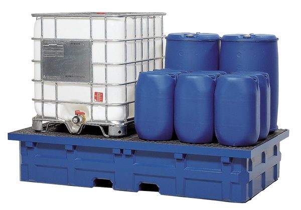IBC Containment Unit, 385 gal Spill Capacity, 10,000 lb., Polyethylene