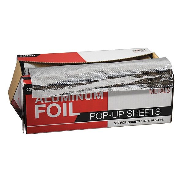 Foil Sheet, Alum, 10 3/4x12 In, Pk500