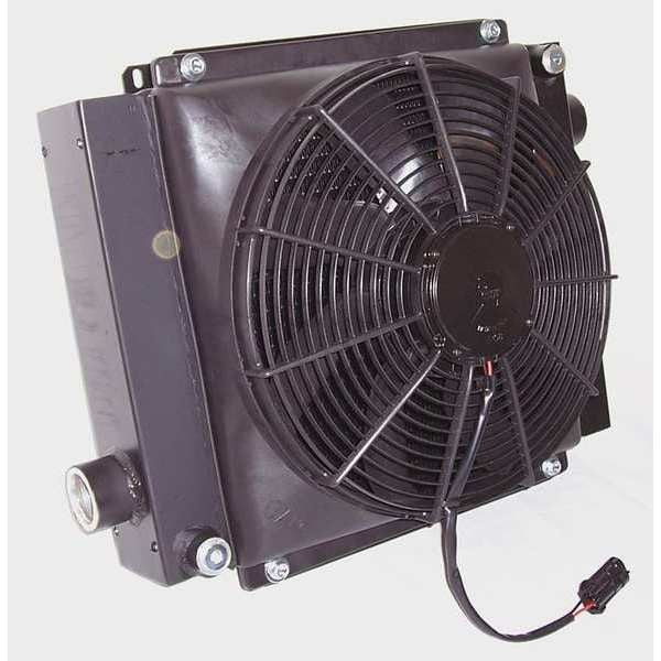 Oil Cooler, 12 VDC, 8-80 GPM, 0.48 HP