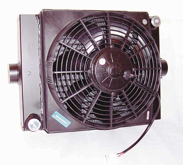 Oil Cooler, 12 VDC, 4-50 GPM, 0.19 HP