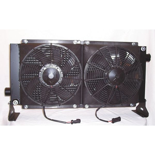 Oil Cooler, 12 VDC, 8-80 GPM, 0.48 HP