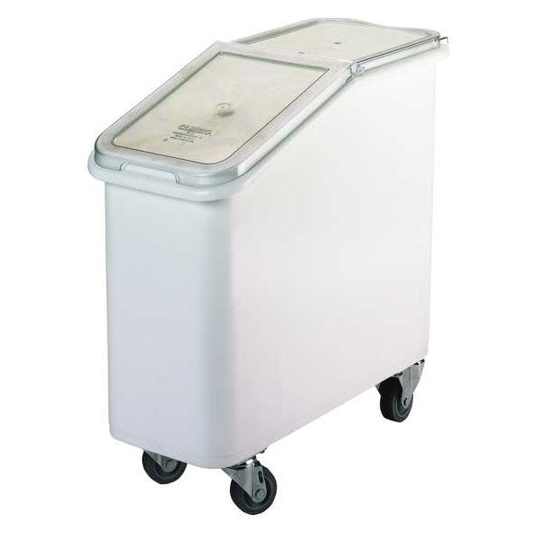 Ingredient Bin 20 gal. Slant Top White
