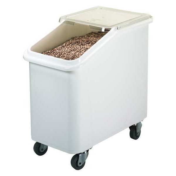 Ingredient Bin 27 gal. Slant Top White