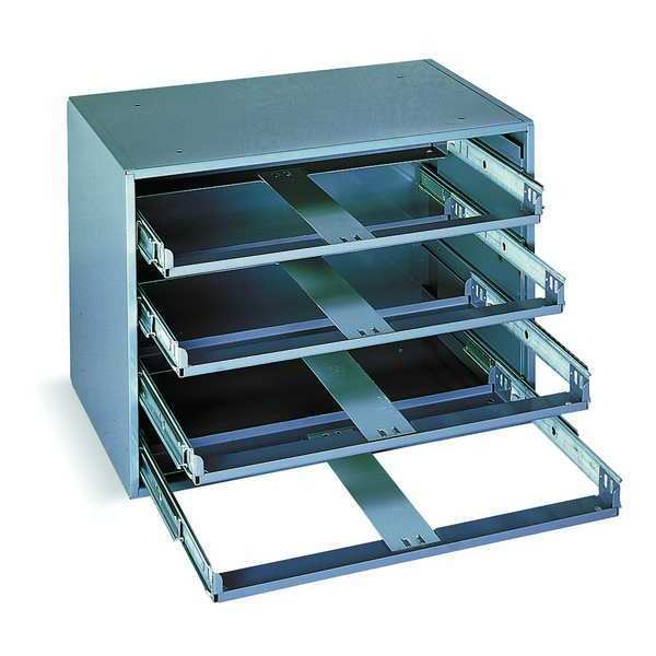 Sliding Drawer Cabinet Frame, 4 Drawers, 20 in W x 15 3/4 in D x 15 in H