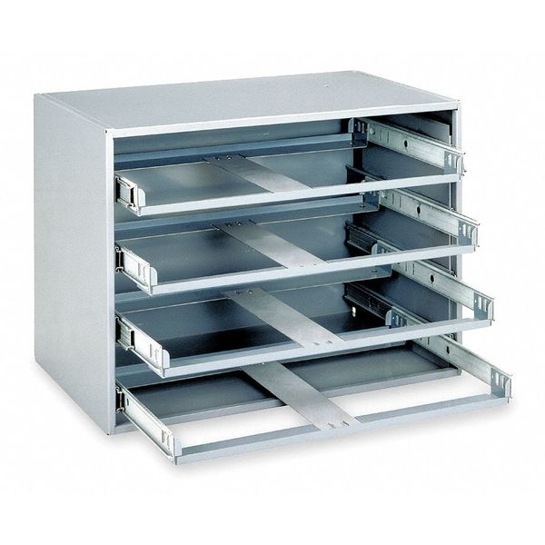 Compartment Drawer with 16 compartments, Steel
