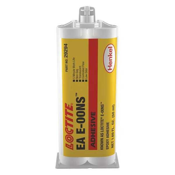 Epoxy Adhesive, E-00NS Series, Clear, 1:01 Mix Ratio, 15 min Functional Cure, Dual-Cartridge