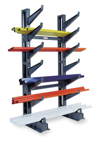 Inclined Starter Cantilever Rack, 7 ft. H