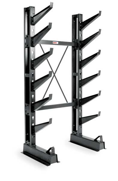 Inclined Starter Cantilever Rack, 7 ft. H