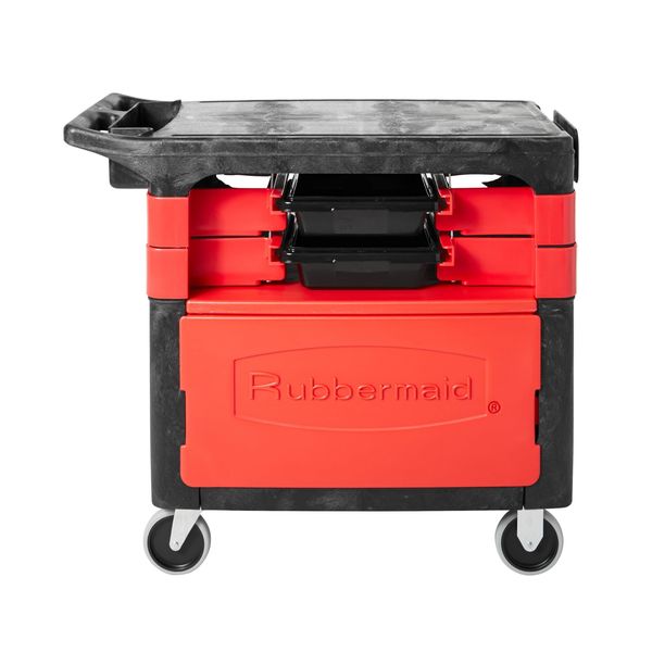 Trade Cart/Service Bench, 38 In. L, Black