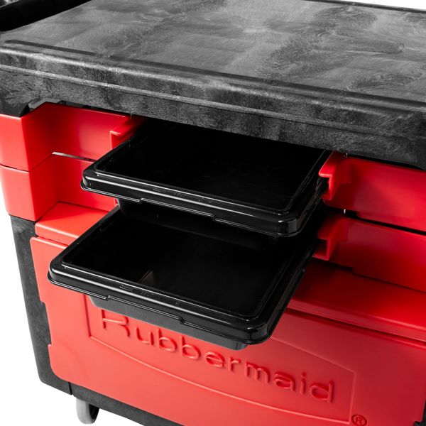 Trade Cart/Service Bench, 38 In. L, Black
