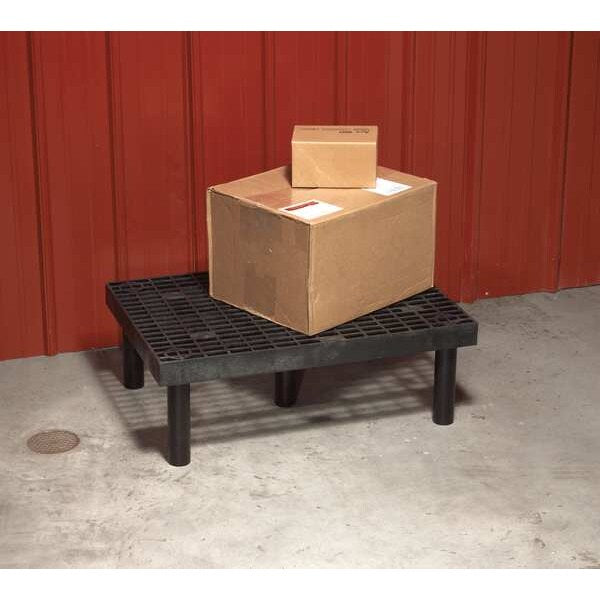 Dunnage Rack, 500 lb Load Capacity, HDPE, 12 in H x 24 in W x 36 in D