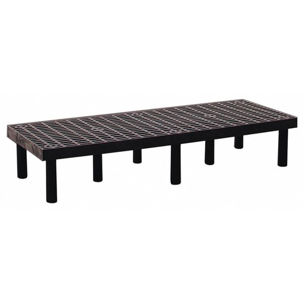 Dunnage Rack, 1000 lb Load Capacity, HDPE, 12 in H x 24 in W x 66 in D