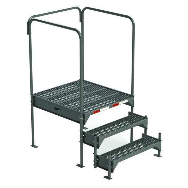 Custom Work Platform, 3 Steps, Modular, 35