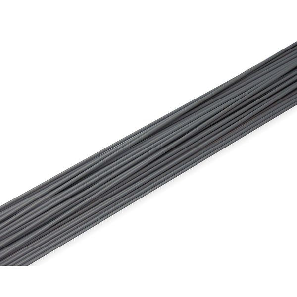 Welding Rod, PVC, 5/32 In Dia, Gray, PK23