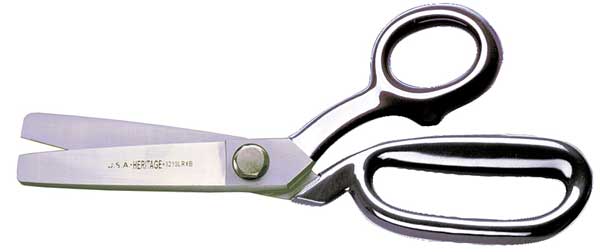 Bent Trimmer w/Ring, Extra Blunt, Serrated 10-Inch