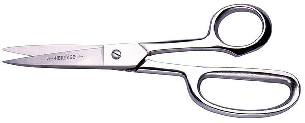 Straight Stainless Trimmer w/Large Ring, 9-Inch