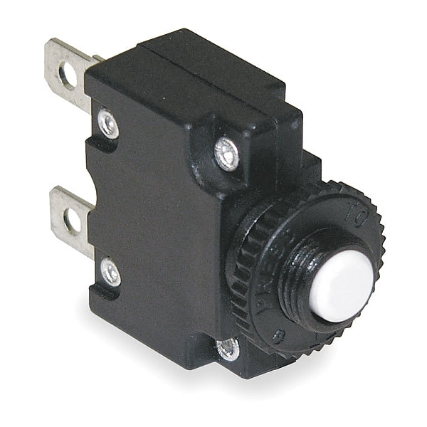 Panel Mount Circuit Breaker, 10 A, 125/250V AC, 1 Pole