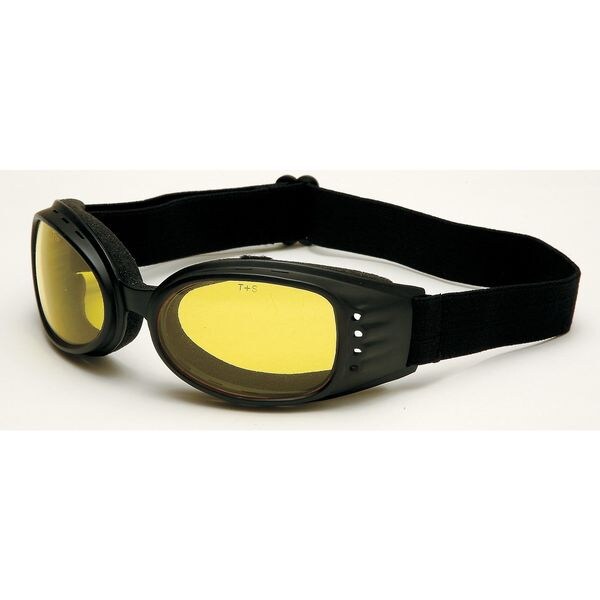 Impact Resistant Safety Goggles, Amber Scratch-Resistant Lens, Max Barron Series