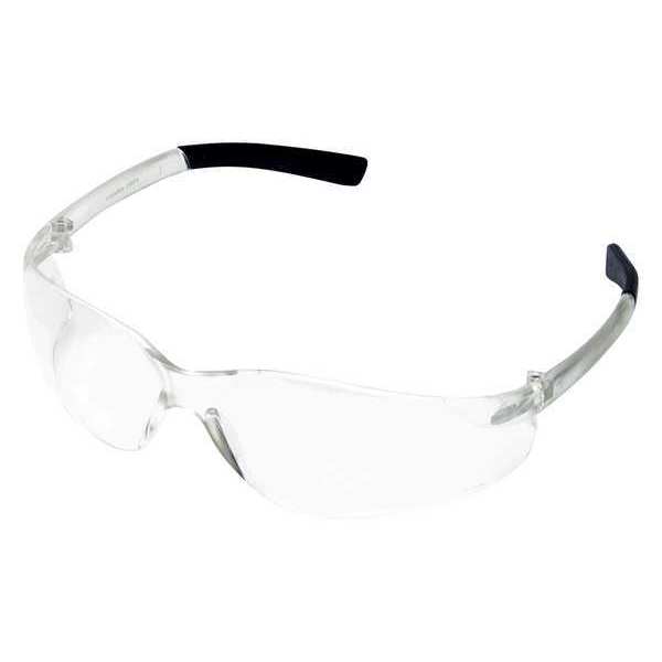 Safety Glasses, Anti-Fog, Anti-Scratch, Anti-Static, Frameless, Wraparound, Clear Arm, Clear Lens