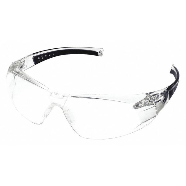 Safety Glasses, Addison Series, Anti-Scratch, Frameless, Clear Arm, Clear Lens
