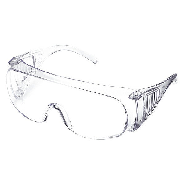 Safety Glasses, Traditional Clear Polycarbonate Lens, Scratch-Resistant