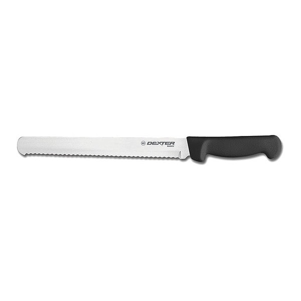 Bread Slicer, 12 In, Scalloped, Black