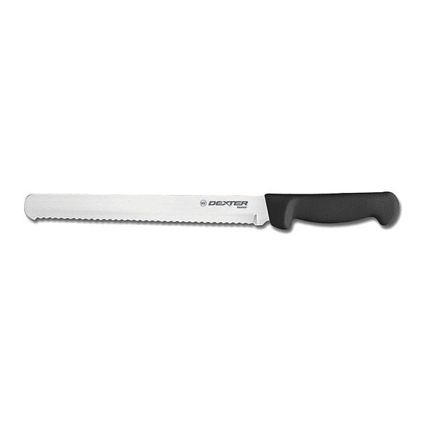 Bread Slicer, 10 In, Scalloped, Black