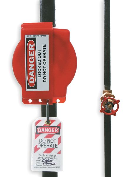 Gate Valve Lockout, Fits Sz 1 to 6-1/2