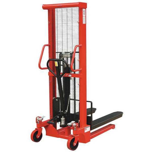 Fixed Base Hydraulic Stacker, Load Cap. 2000 lb.