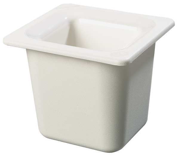 Sixth Size Food Pan, 1.6 Qt Cap, White