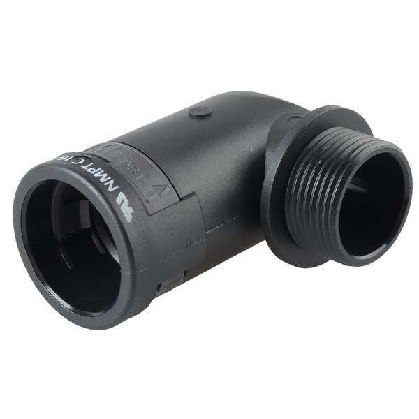 Elbow 90 deg., 0.390 in., Black, Polyamides