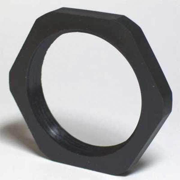 Connector Lock Nut, 2.15in, Blk, Polyamides